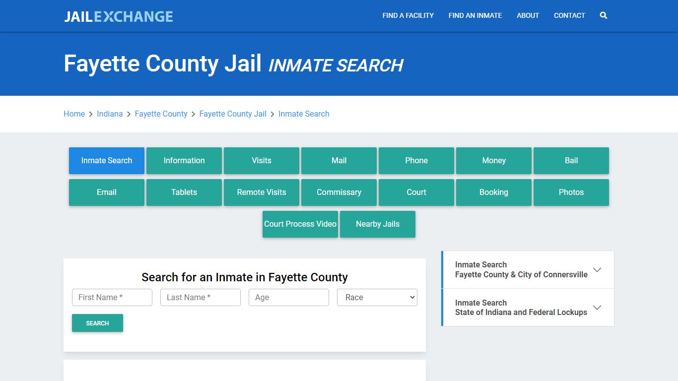 Fayette County Jail, IN Inmate Search: Roster & Mugshots