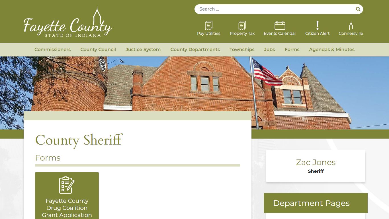 County Sheriff | Fayette County - Connersville, Indiana