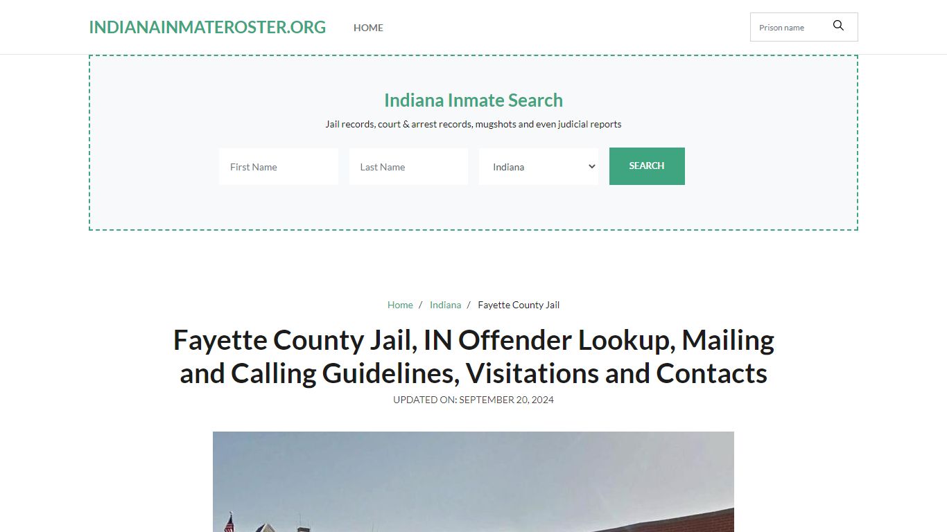 Fayette County Jail, IN - Indiana Inmate Roster